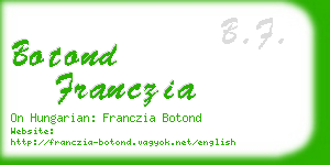 botond franczia business card